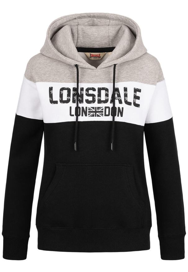 Bluza damska z kapturem Lonsdale Penbryn. Typ kołnierza: kaptur. Kolor: wielokolorowy, biały, czarny