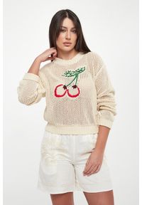 Twinset Milano - Sweter damski ażurowy TWINSET. Wzór: ażurowy #1