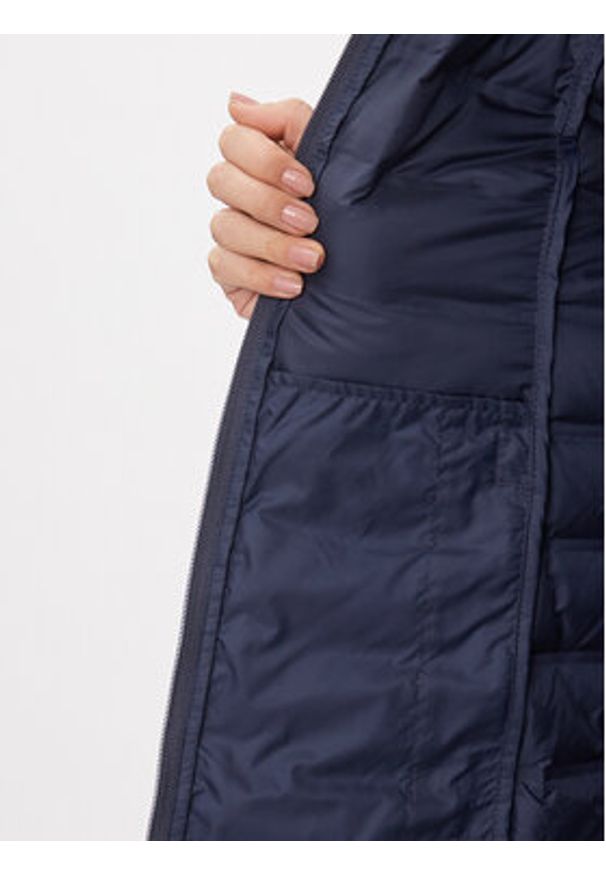 columbia - Columbia Kurtka puchowa Down Long Jacket 1859672 Granatowy Regular Fit. Kolor: niebieski. Materiał: bawełna