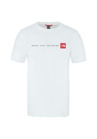 Koszulka turystyczna męska The North Face M NSE Tee. Kolor: biały. Sport: turystyka piesza