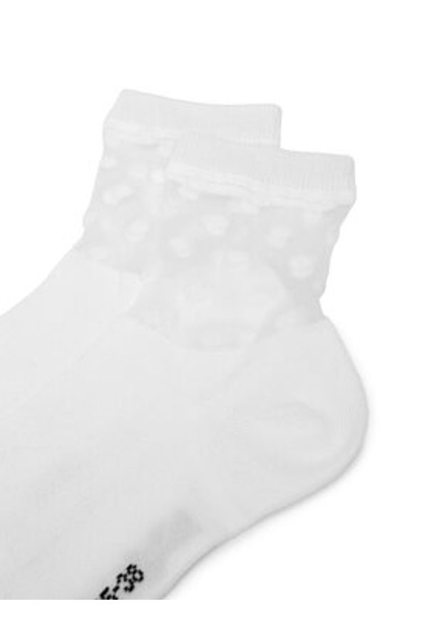 Nine West Skarpety długie KR_NW_STREET_W_SS25 (2 PACK) Biały. Kolor: biały. Materiał: bawełna, materiał