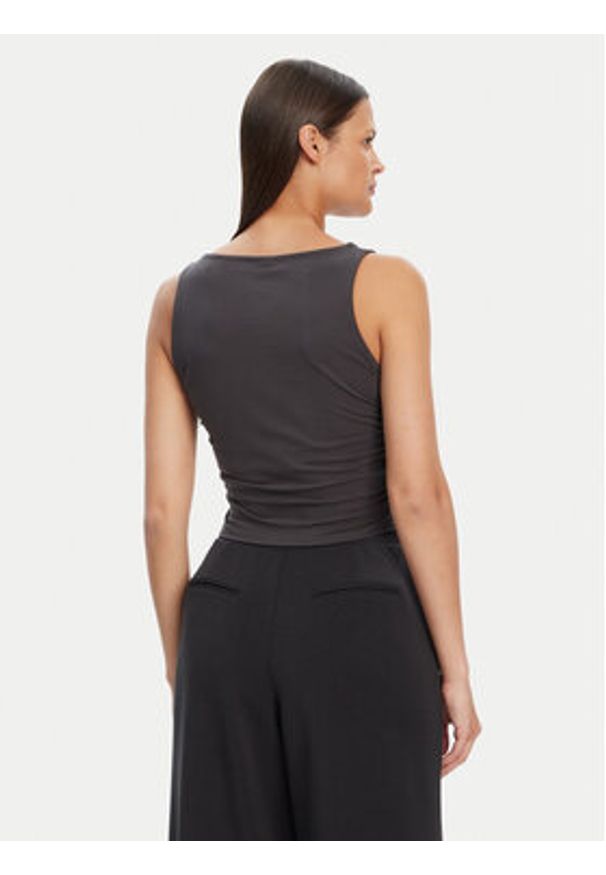 Guess Top V5YP00 J1314 Szary Slim Fit. Kolor: szary. Materiał: bawełna