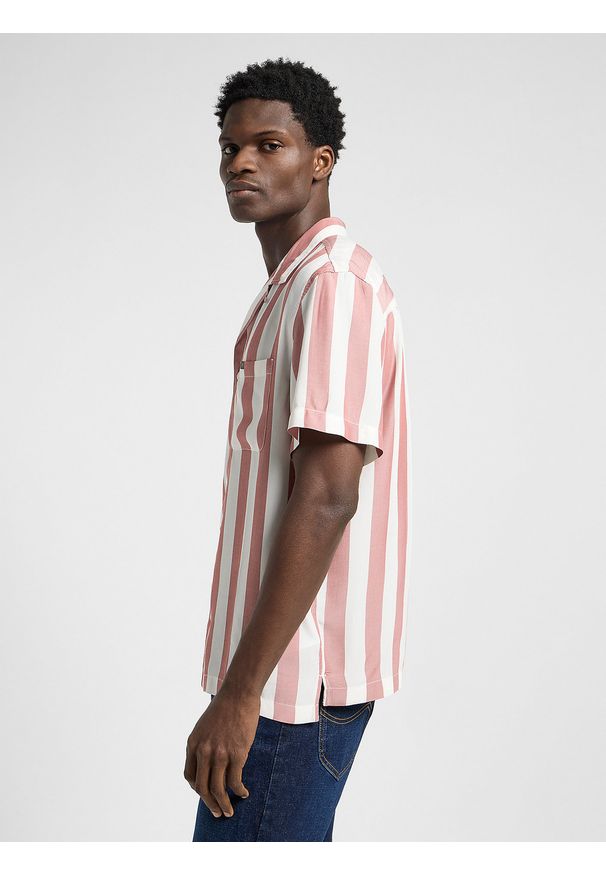 Lee - LEE MĘSKA KOSZULA LEE RESORT SHIRT SEPIA 112364142. Kolor: brązowy