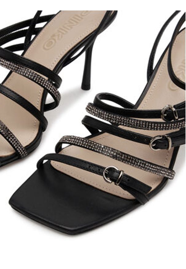 Pinko - PINKO Sandały Lisa 01 SD0301 P077 Czarny. Kolor: czarny. Materiał: skóra