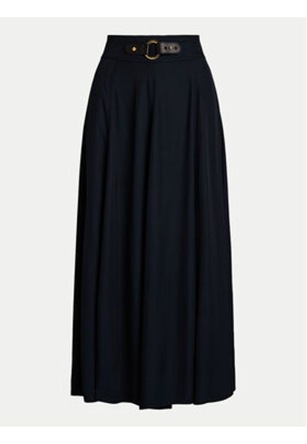 Lauren Ralph Lauren - LAUREN RALPH LAUREN Spódnica maxi 200962242001 Granatowy Regular Fit. Kolor: niebieski. Materiał: syntetyk