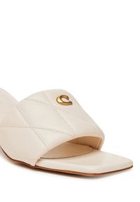 Coach Klapki Holly CAS87 Écru. Materiał: skóra #5