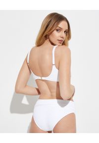 Melissa Odabash - MELISSA ODABASH - Biały top od bikini Bel Air. Kolor: biały. Materiał: prążkowany, tkanina #2