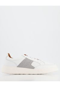 Venezia - MĘSKIE SNEAKERSY 04762 WHITE-TOPO. Materiał: syntetyk, skóra