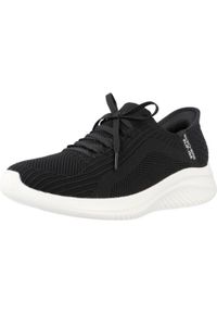 skechers - Buty SKECHERS SLIP-INS: ULTRA FLEX 3.0 TONAL STRETC Czarny. Zapięcie: bez zapięcia. Kolor: czarny. Materiał: tkanina. Model: Skechers Sport. Sport: turystyka piesza