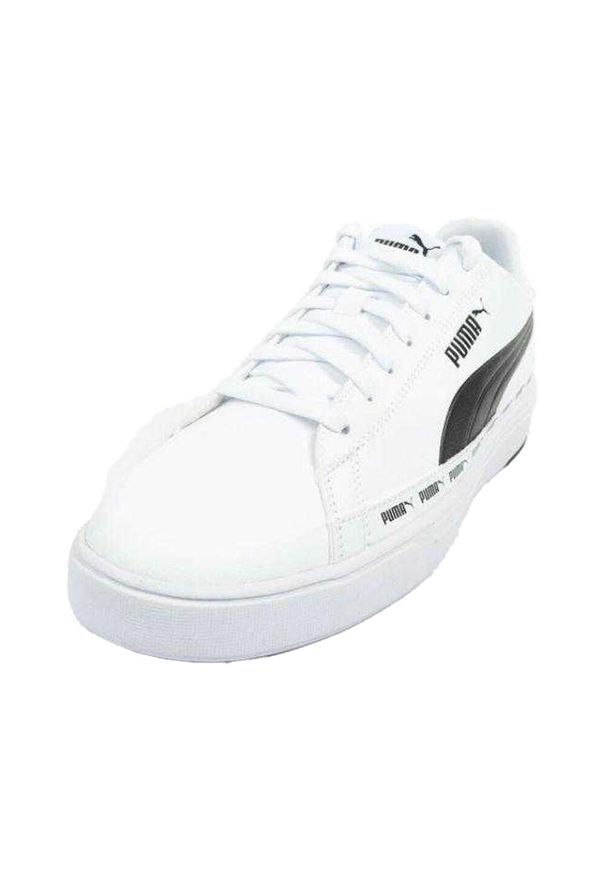 Puma - Męskie Buty Sportowe Serve Pro Ze Skóry Ekologicznej. Kolor: biały. Materiał: skóra ekologiczna. Sport: turystyka piesza