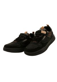 American Club obuwie sportowe chłopięce ES95/22 Black czarne. Zapięcie: rzepy. Kolor: czarny. Materiał: tkanina. Szerokość cholewki: normalna #3