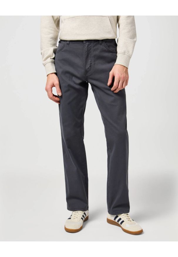 Wrangler - MESKIE SPODNIE WRANGLER TEXAS FADED BLACK 112362479