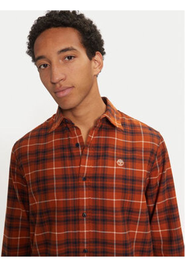 Timberland Koszula TB0A6V7EEHG1 Pomarańczowy Regular Fit. Kolor: pomarańczowy. Materiał: bawełna