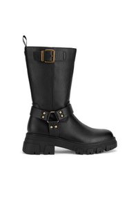 MEXX Botki MI001805043W Czarny. Kolor: czarny. Materiał: skóra