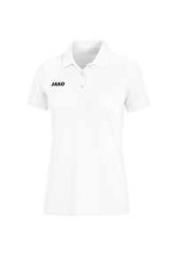 Damska koszulka polo Jako Base. Okazja: na co dzień. Typ kołnierza: polo. Kolor: biały. Styl: elegancki, casual #1