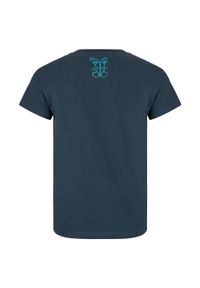 Chłopięcy bawełniany t-shirt Kilpi ALBION-JB. Kolor: niebieski. Materiał: bawełna. Sport: turystyka piesza