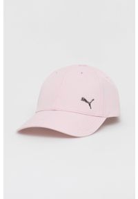 Puma czapka 2126946 kolor różowy gładka. Kolor: różowy. Wzór: gładki