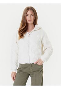 Guess Kurtka przejściowa V5YL03 WHEB2 Écru Regular Fit. Materiał: syntetyk