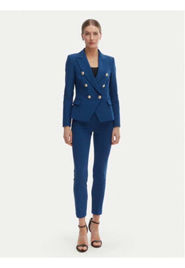 Rinascimento Spodnie materiałowe CFC0127865003 Niebieski Slim Fit. Kolor: niebieski. Materiał: syntetyk