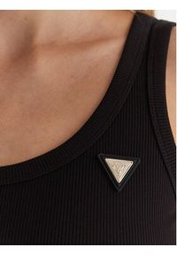 Guess Top Colette V4YP06 K8RT2 Czarny Slim Fit. Kolor: czarny. Materiał: wiskoza #4