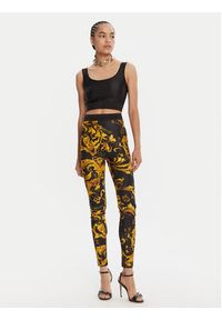 Versace Jeans Couture Legginsy 79HAC101 JS501 Czarny Slim Fit. Kolor: czarny. Materiał: syntetyk #2