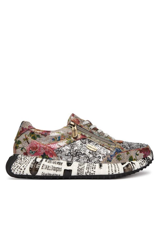 Laura Vita Sneakersy Burton 11 Kolorowy. Materiał: skóra. Wzór: kolorowy