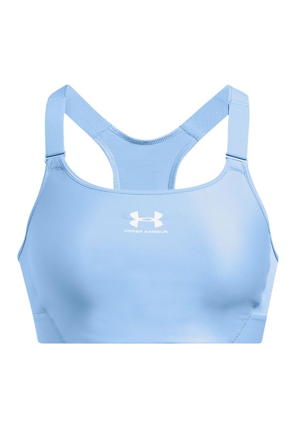 Biustonosz treningowy Under Armour HeatGear Armour High. Kolor: niebieski. Sport: fitness