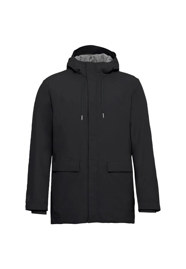 Vaude - Parka VAUDE Coreway. Kolor: czarny. Materiał: materiał. Sezon: zima. Styl: elegancki