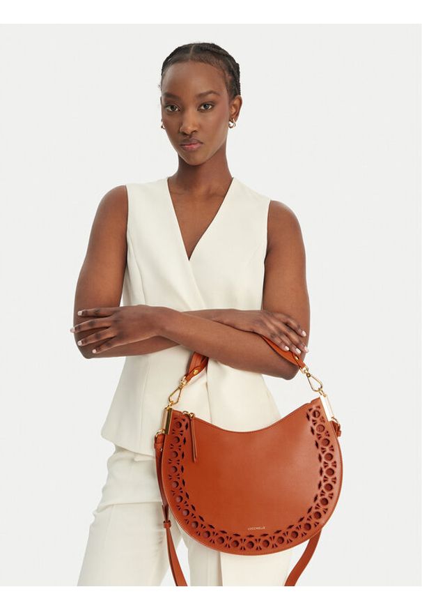 Coccinelle Torebka UKH Coccinellesunup Mono Sang E1 UKH 13 02 01 Brązowy. Kolor: brązowy. Materiał: skórzane