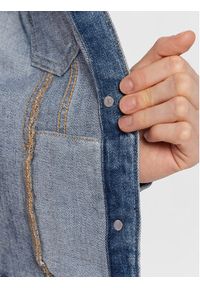 Fracomina Kurtka jeansowa FP23SJ4001D40102 Niebieski Regular Fit. Kolor: niebieski. Materiał: jeans, bawełna #3
