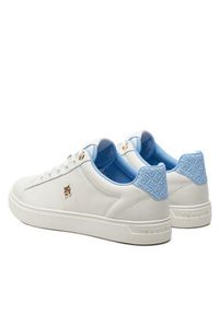 TOMMY HILFIGER - Tommy Hilfiger Sneakersy Elevated Essent Sneaker Monogram FW0FW07999 Écru. Materiał: skóra #5