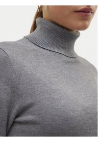 Vero Moda Golf Iris 10320450 Szary Slim Fit. Typ kołnierza: golf. Kolor: szary. Materiał: syntetyk #2
