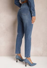 Renee - Niebieskie Jeansy Mom Fit High Waist Verveon. Stan: podwyższony. Kolor: niebieski #3