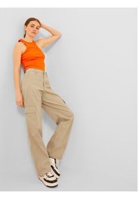 JJXX Spodnie materiałowe 12236946 Beżowy Regular Fit. Kolor: beżowy. Materiał: bawełna #4