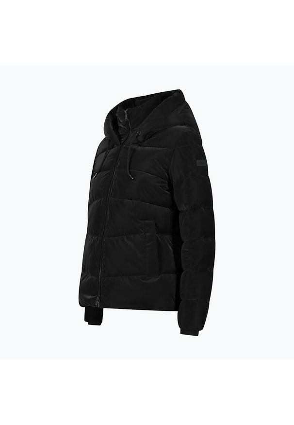 Kurtka puchowa damska CMP Fix Hood. Kolor: czarny. Materiał: puch. Sport: turystyka piesza