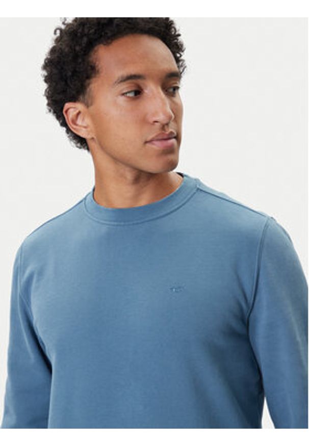 Mustang Bluza Clio 1016963 Niebieski Regular Fit. Kolor: niebieski. Materiał: bawełna