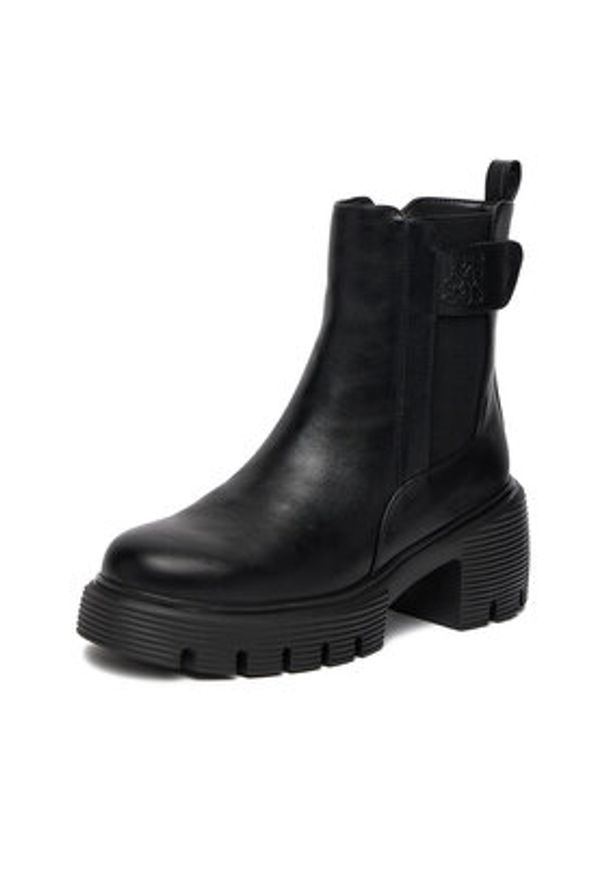Nine West Botki CEO-FARIDA-01 Czarny. Kolor: czarny. Materiał: skóra, materiał
