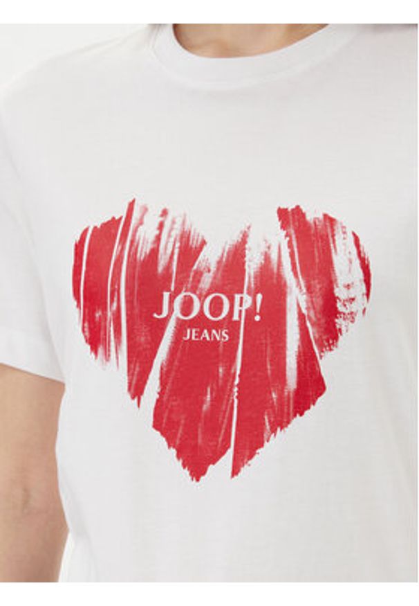 JOOP! Jeans T-Shirt Tessa 30046948 Biały Regular Fit. Kolor: biały. Materiał: bawełna