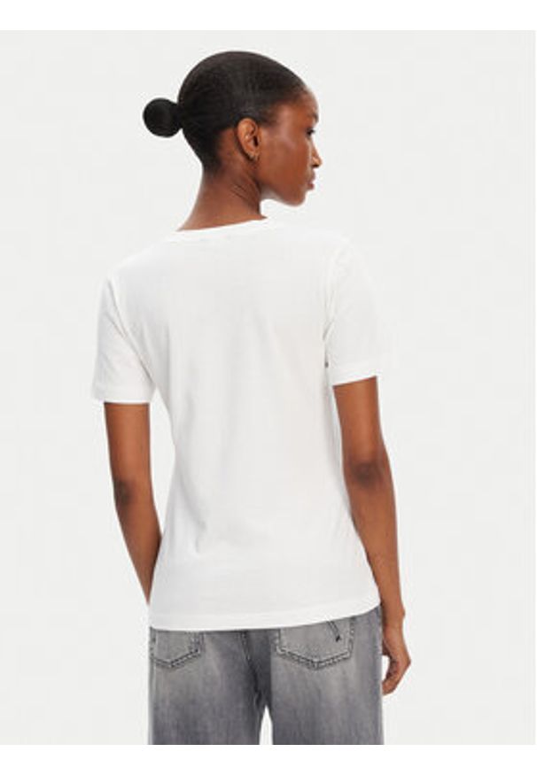 Marciano Guess T-Shirt 5RGI02 6298A Biały Regular Fit. Kolor: biały. Materiał: bawełna