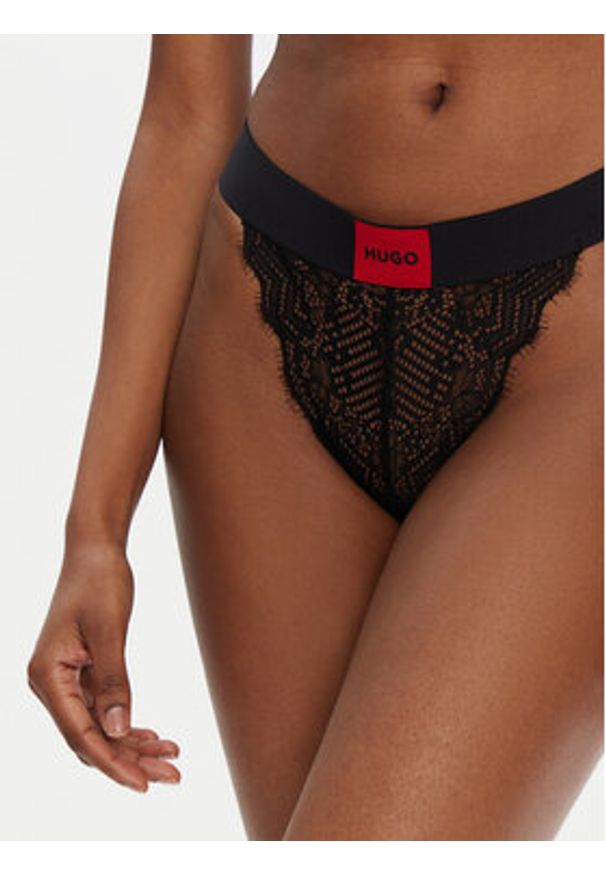 Hugo - HUGO Stringi 50535036 Czarny. Kolor: czarny. Materiał: syntetyk