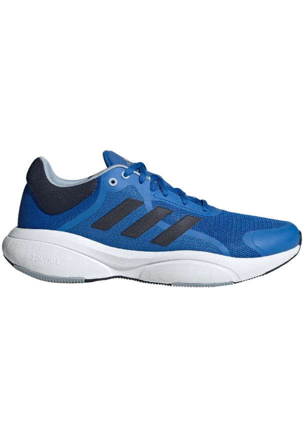Adidas - Buty do biegania męskie adidas Response. Kolor: biały, niebieski, czarny, wielokolorowy. Sport: bieganie