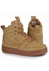 Buty męskie zimowe Fila FXVENTUNO O MID. Kolor: żółty. Sezon: zima. Sport: turystyka piesza