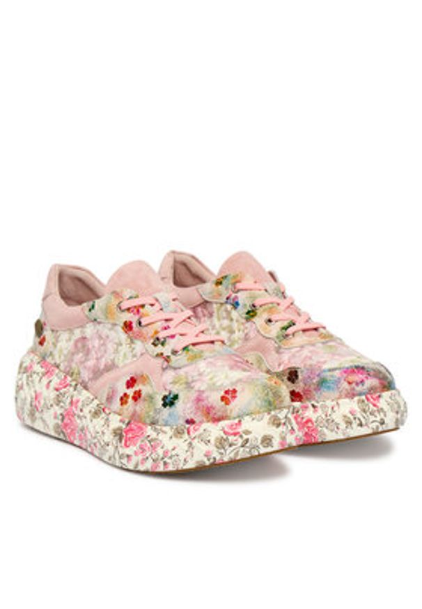 Laura Vita Sneakersy Sodao 64 Różowy. Kolor: różowy. Materiał: skóra