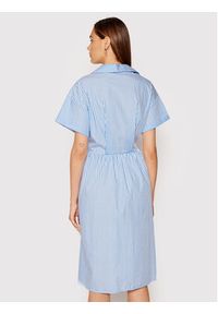 Rinascimento Sukienka koszulowa CFC0017854002 Niebieski Regular Fit. Kolor: niebieski. Materiał: bawełna. Typ sukienki: koszulowe #3