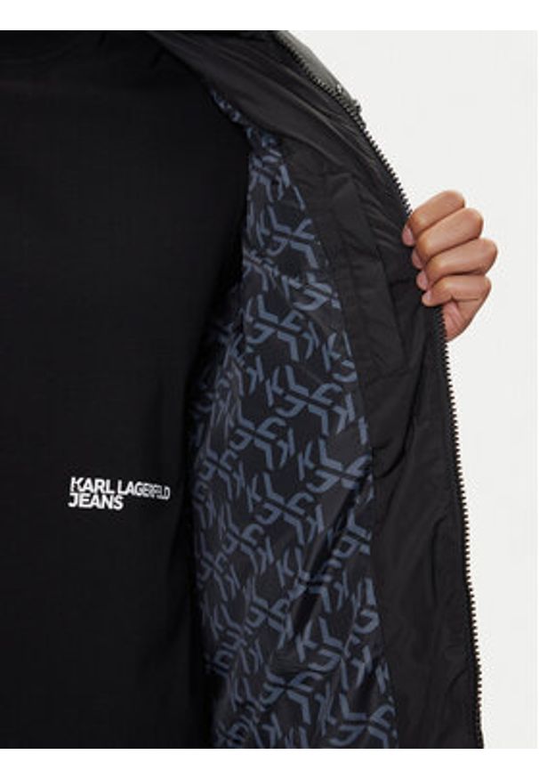 Karl Lagerfeld Jeans Kurtka zimowa A4M15028 Czarny Regular Fit. Kolor: czarny. Materiał: syntetyk. Sezon: zima