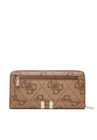 Guess Duży Portfel Damski Laurell II Slg SWOS74 59146 Beżowy. Kolor: beżowy. Materiał: skóra