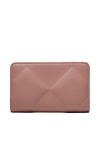Calvin Klein Duży Portfel Damski Re-Lock Quilt Bifold Wallet K60K611374 Różowy. Kolor: różowy. Materiał: skóra