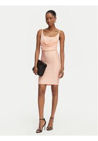 Guess Sukienka koktajlowa W6GK83 Z0686 Koralowy Slim Fit. Kolor: pomarańczowy. Materiał: wiskoza. Styl: wizytowy #3