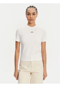 JACQUEMUS T-Shirt 241JS133-2031 Biały Regular Fit. Kolor: biały. Materiał: bawełna