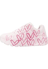 skechers - Buty do chodzenia dla dzieci Skechers Uno Lite Spread. Zapięcie: sznurówki. Kolor: różowy, wielokolorowy. Materiał: syntetyk, tkanina, materiał. Szerokość cholewki: normalna. Sport: turystyka piesza